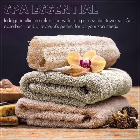 6-Pack Luxurious 100% Cotton Bath Towels - Lightweight & Absorbent 27"x54" - Picture 6 of 7